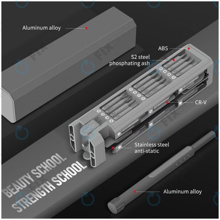 Kingsdun - Jeu de tournevis de précision pour réparation de téléphones et PC 44 en 1