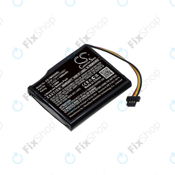 Batterie pour TomTom Start 52, 1000mAh, Li-Ion, 3.7V, VF6F, HQ