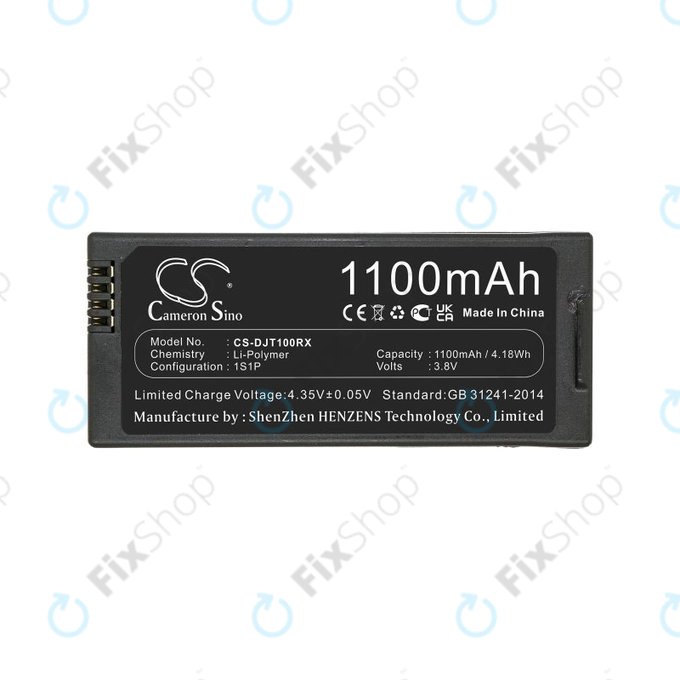 Batterie pour DJI Tello, 1100mAh, Li-Pol, 3.8V, T01, HQ