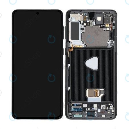 Samsung Galaxy S21 Plus G996B - Écran LCD + Écran tactile + Cadre (Phantom Black) - GH82-24554A, GH82-24553A, GH82-27267A Genuine Service Pack