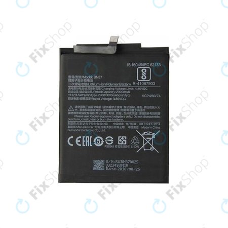 Xiaomi Redmi 6, Redmi 6A - Batterie BN37 3000mAh