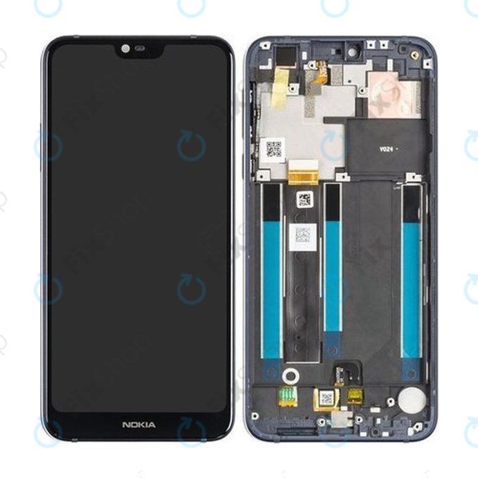 Nokia 7.1 - Écran LCD + Vitre Tactile + Cadre (Bleu) - 20CTLLW0001 Genuine Service Pack