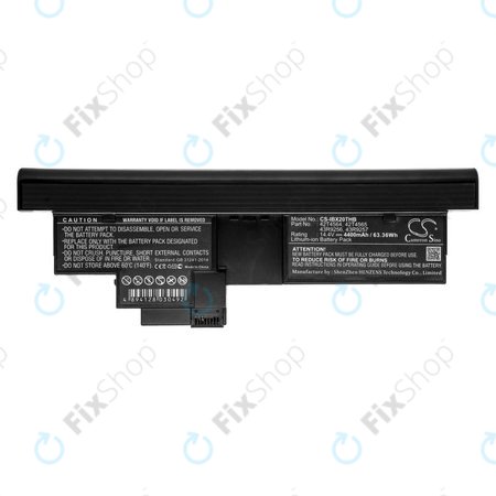 Batterie pour Lenovo Thinkpad X200, X200s, 4400mAh, Li-Ion, 14.4V, 42T4564, HQ