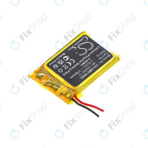 Batterie pour Garmin Femix 6s Pro, Venu, 170mAh, Li-Pol, 3.8V, 361-00086-12, HQ