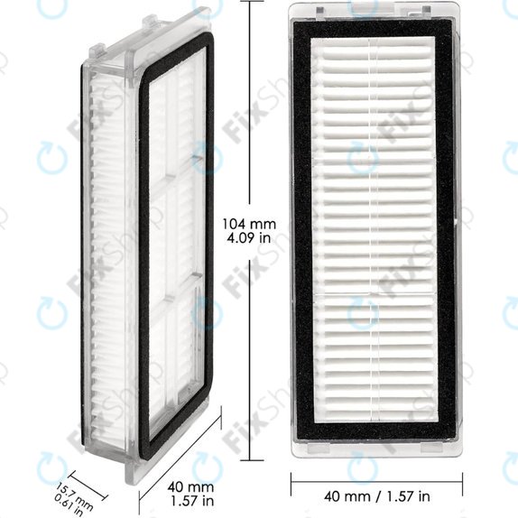 Filtre HEPA, 2 pièces pour Xiaomi Dreame L20 Ultra, X20 Pro, X20 Pro Plus