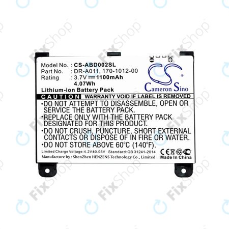 Batterie pour Amazon Kindle 2, 1100mAh, Li-Ion, 3.7V, DR-A011, HQ