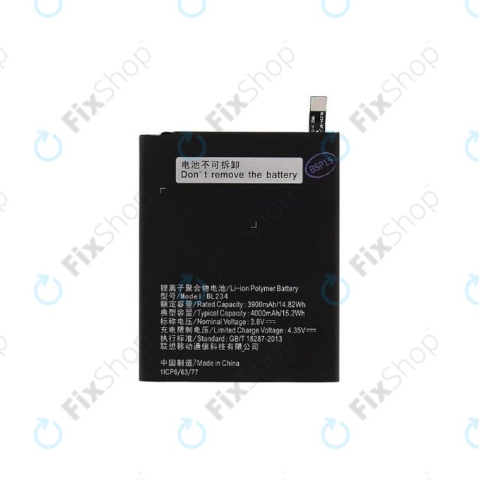 Lenovo VIBE P1ma40 mini, A5000, P70 - Batterie BL234, 4000mAh