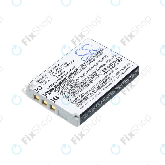 Batterie pour Agfa, Aosta, Avant, Benq, Minolta, Olympus, Polaroid, 600mAh, Li-Ion, 3.7V, Li-80B, HQ