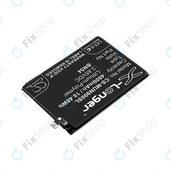 Batterie pour Xiaomi Redmi 9 M2004J19G, 4800mAh, Li-Pol, 3.85 V, BN54, HQ