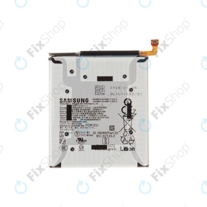 Batterie pour Samsung S26, EB-BS942ABE, GH82-39193A, Genuine Service Pack