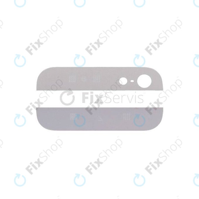 Apple iPhone 5 - Bandes de verre arrière (Blanc)