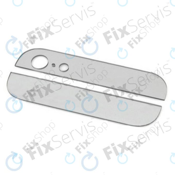 Apple iPhone 5 - Bandes de verre arrière (Blanc)