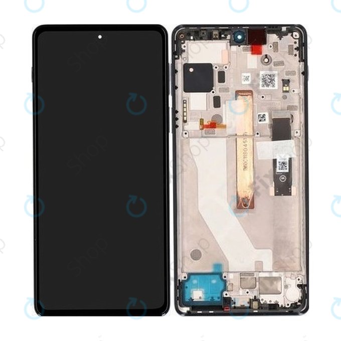 Motorola Edge 20 Pro XT2153 - Écran LCD + Écran tactile + Cadre (Bleu nuit) - 5D68C19375 Genuine Service Pack