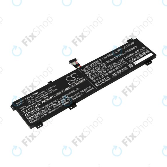 Batterie pour Lenovo Legion 5, 5 Pro, 7, 7i, R7000p, 5100mAh, Li-Pol, 15.36V, L20C4PC1, HQ