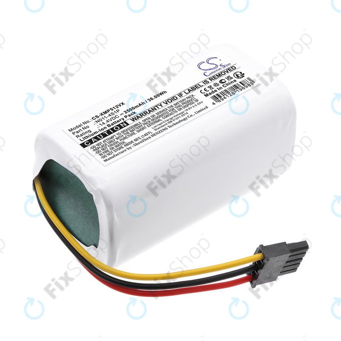 Batterie pour Xiaomi Mi Robot vacuum Mop 2 Lite, 2500mAh, Li-ion, 14.4V, 260V-4S1P, HQ