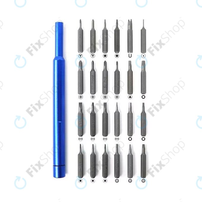 Sunshine SS-5118 - Kit de tournevis de précision et embouts 25en1