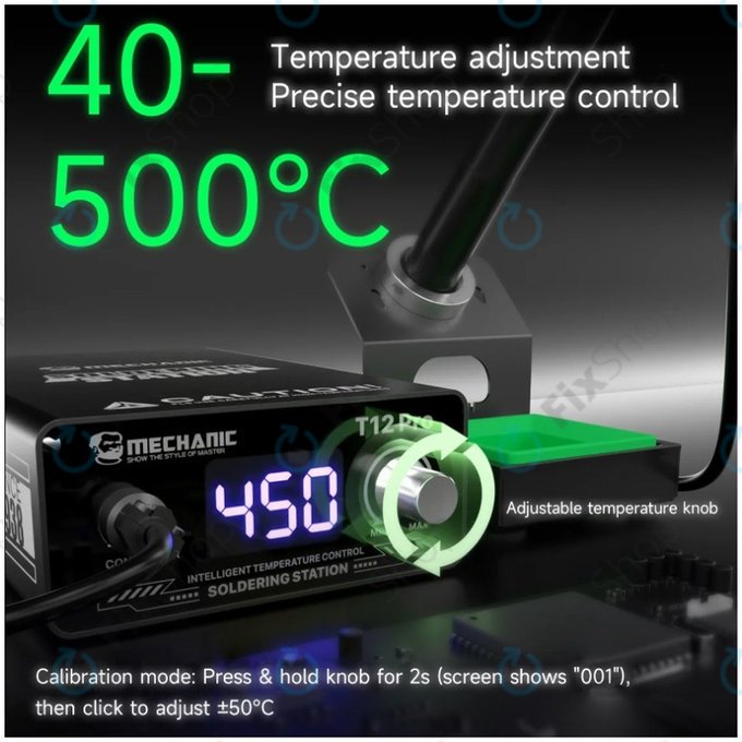 Mechanic T12 Pro - Station de Soudage Numérique (Black)