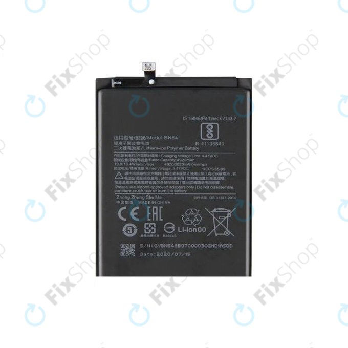 Xiaomi Redmi 9, 9A, Note 9 - Batterie BN54 5020mAh