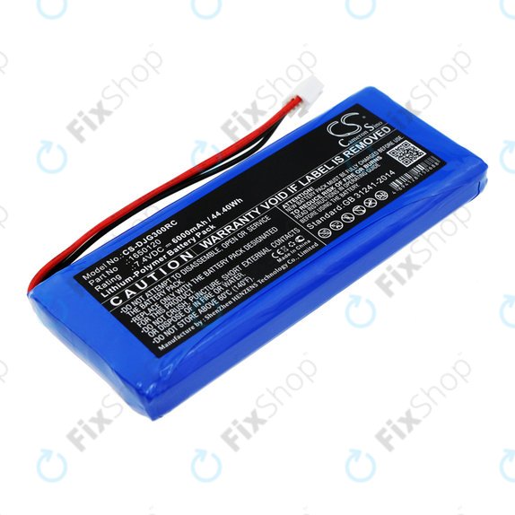 Batterie pour DJI Inspire 1, 2, Phantom 3, 4, 6000mAh, Li-Pol, 7.4V, 1650120, HQ