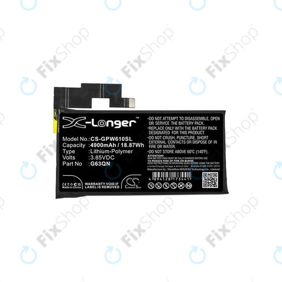 Google Pixel 6 Pro - Batterie G63QN 4900mAh HQ