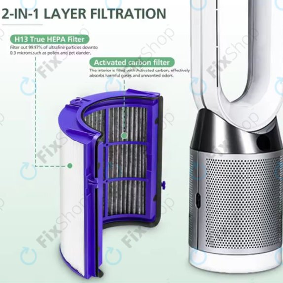 Dyson Purifier-series, Purifier humidifier-series - Filtre HEPA 2-en-1 (Charbon actif)
