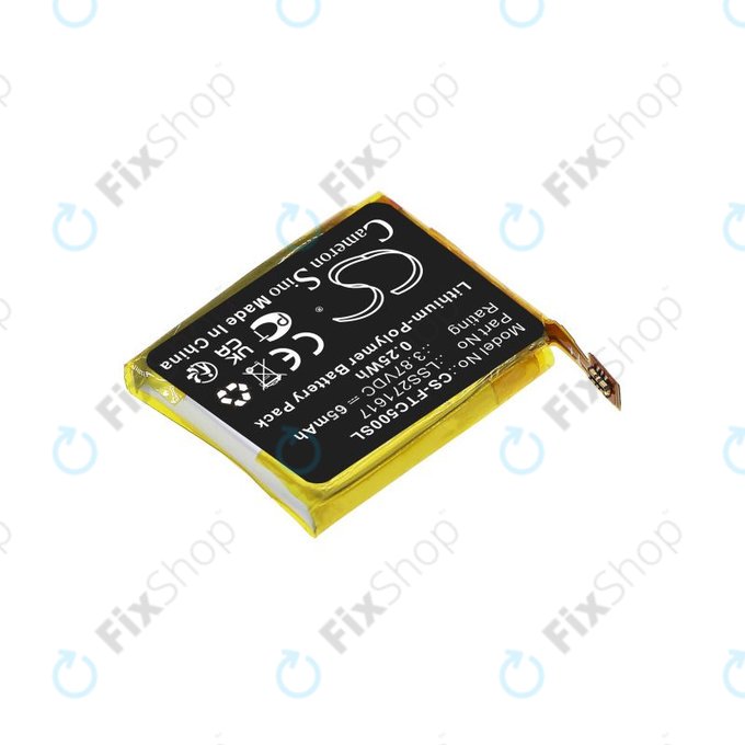 Batterie pour Fitbit Charge 5, 65mAh, Li-Pol, 3.87V, LSS271617, HQ