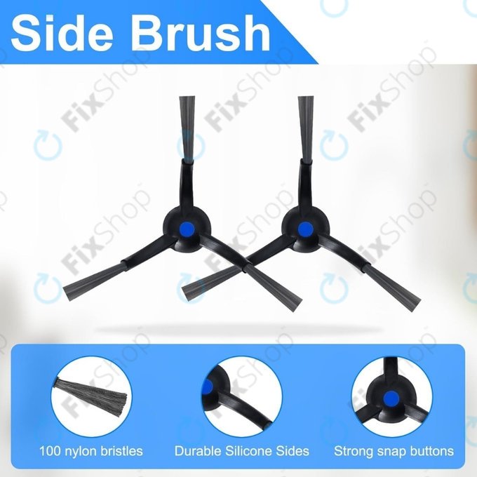 Brosse latérale, 2 pièces pour Ecovacs X8 Pro Omni, X8 Omni, T80 Omni