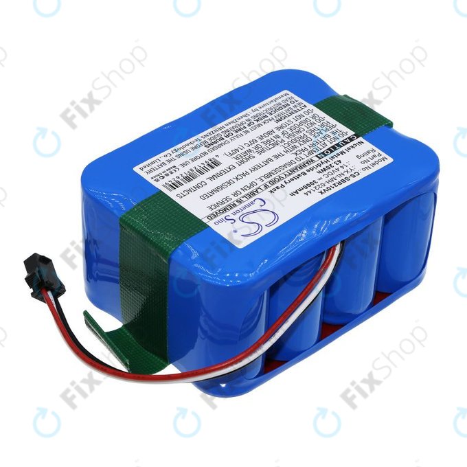 Batterie pour Sencor SVC9031BK, Bobsweep, Carneo, Samba, Vileda, Wisdom, 3000mAh, Ni-MH, 14.4V, YX-NI-022144-COR, HQ