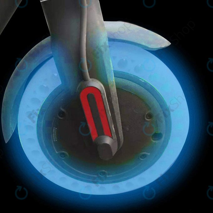 Xiaomi Mi Electric Scooter 1S, 2 M365, Essential, Pro, Pro 2 - Pneu sans chambre à air durable (Blue Fluorescent)