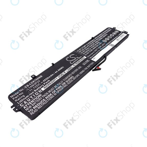 Batterie pour Lenovo Ideapad 700, Legion Y520, R720, 4050mAh, Li-Ion, 11.1V, L14M3P24, HQ