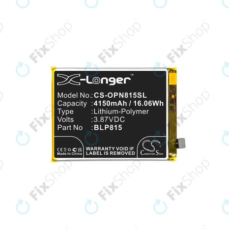 OnePlus Nord N10 5G - Batterie BLP815 4150mAh HQ