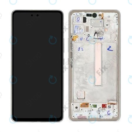Samsung Galaxy A53 5G A536B - Écran LCD + Écran tactile + Cadre (Blanc génial) - GH82-28024B, GH82-28025B Genuine Service Pack