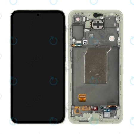Samsung Galaxy A55 A556B - Écran LCD + Écran tactile + Cadre (Awesome Lemon) - GH82-34305D Genuine Service Pack