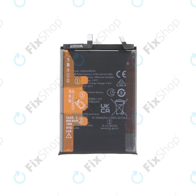 Batterie pour Honor 70, 4800mAh, HB506390EFW
