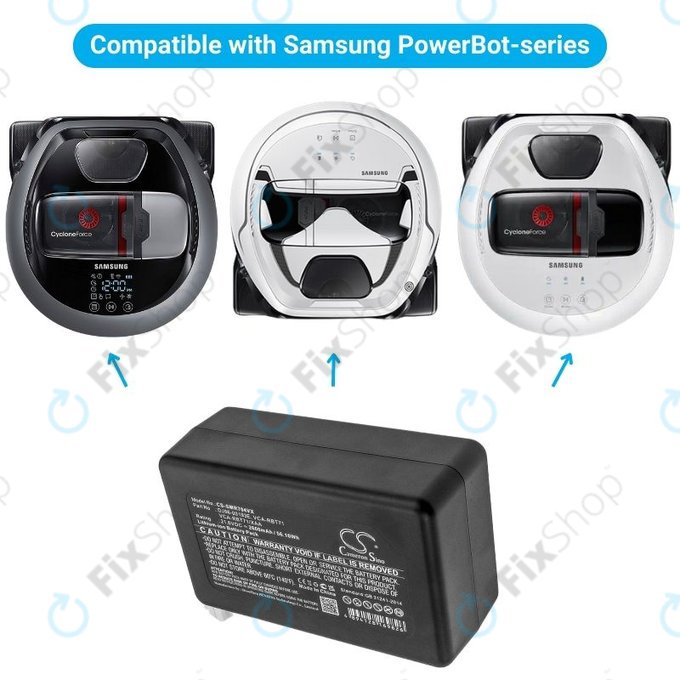 Samsung PowerBot-series - Batterie DJ96-00193E, VCA-RBT71 Li-Ion 21.6V 2600mAh HQ