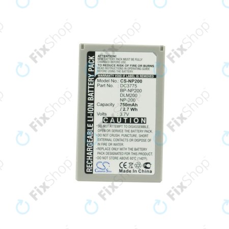 Batterie pour Minolta DiMAGE X, Xi, Xt, Xt Biz, Xg, 750mAh, Li-Ion, 3.7V, NP-200, HQ