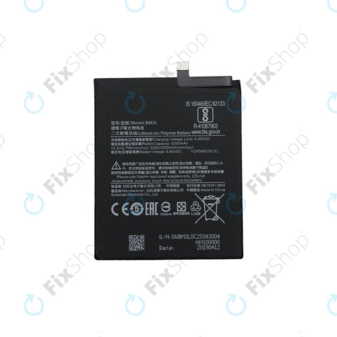 Xiaomi Mi 9 - Batterie BM3L 3300mAh