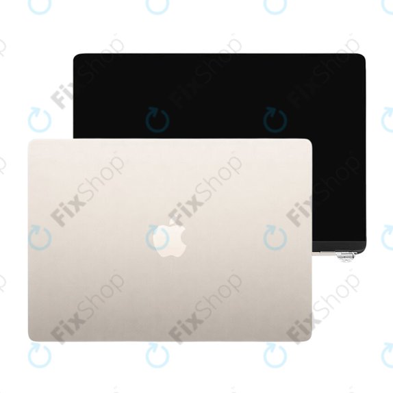 Écran LCD pour MacBook Air 13", A3113 (2024), avec vitre avant et couvercl, Starlight, 661-40280, Genuine Apple