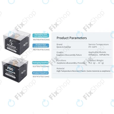 QianLi - Outil de fixation, réparation et démontage (AirPods 1/2/Pro)