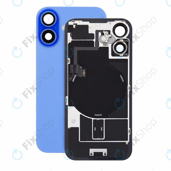 Verre de coque arrière pour iPhone 16, Ultramarine, Pulled A