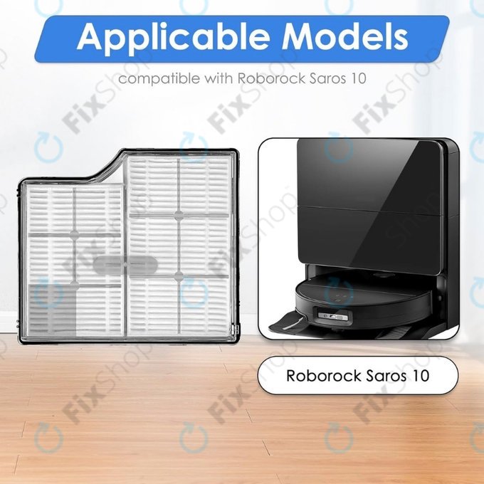 Filtre HEPA, 2 pièces pour Xiaomi Roborock Saros 10