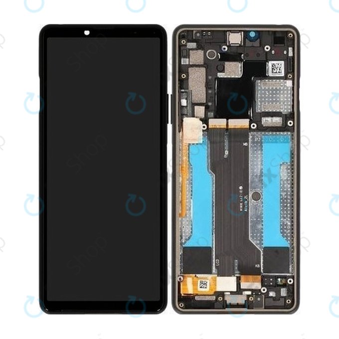 Sony Xperia 10 III - Écran LCD + Ecran Tactile + Cadre (Noir) - A5034092A Genuine Service Pack