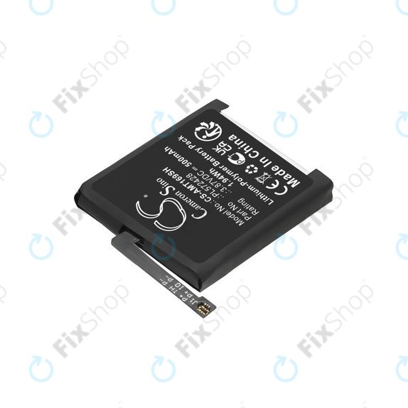 Batterie pour Amazfit T-Rex 2, A2169, A2170, 500mAh, Li-Pol, 3.87V, PL572428, HQ
