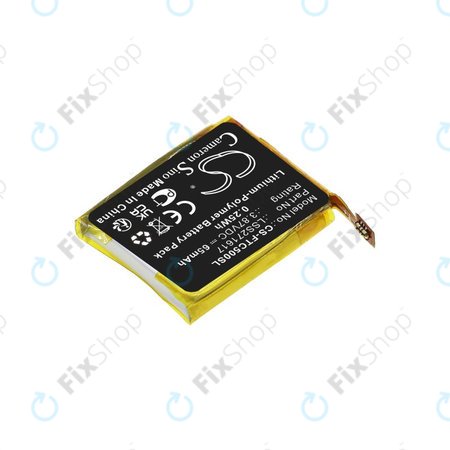 Batterie pour Fitbit Charge 5, 65mAh, Li-Pol, 3.87V, LSS271617, HQ