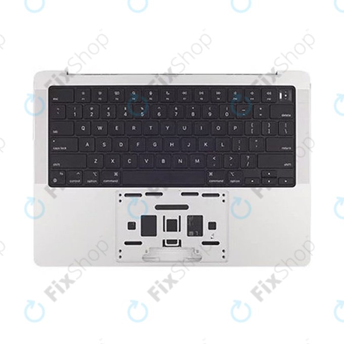 Cadre supérieur clavier pour MacBook Pro 14", A2442 (2021), A2779 (2023), avec clavier US et batterie, Silver, 661-21973, Genuine Apple