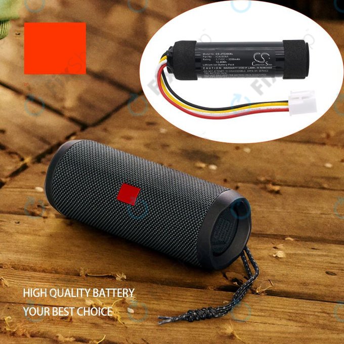 Batterie pour JBL Flip Essential 2, 3350mAh, Li-Ion, 3.7V, ICA085NA, HQ