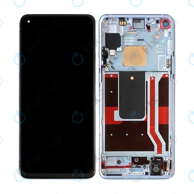 OnePlus 8T - Écran LCD + Écran tactile + Cadre (Noir) TFT