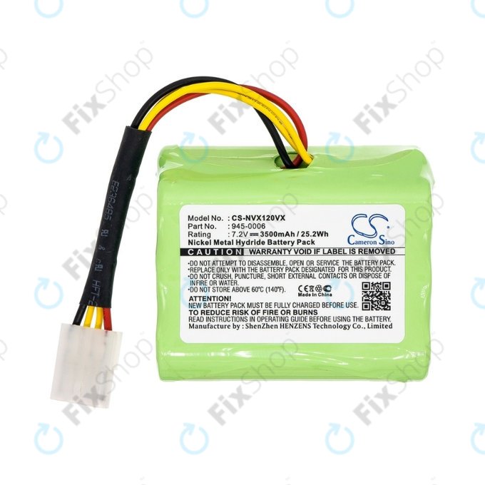 Vorwerk Kobold VX100 - Batterie 945-0006 Ni-MH 7.2V 3500mAh HQ