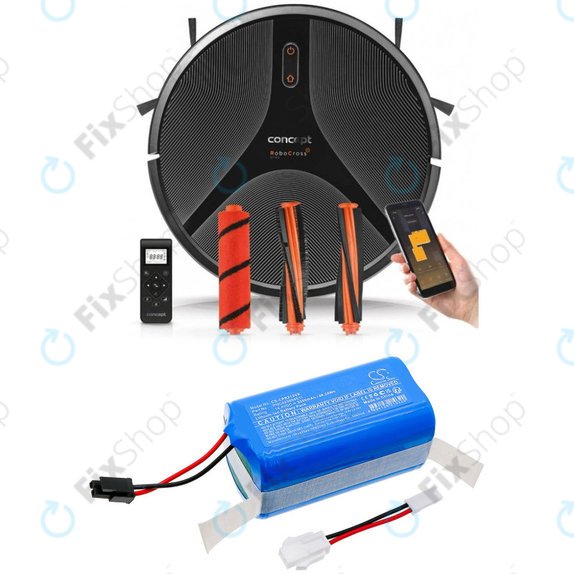 Batterie pour Concept VR2020, VR2110, VR3105, 3350mAh, Li-Ion, 14.4V, PNC423894511, HQ