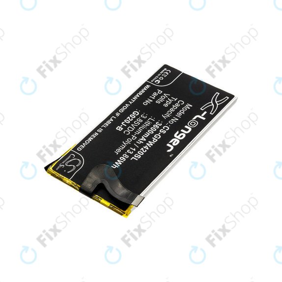 Batterie pour Google Pixel 4 XL, 3600mAh, Li-Pol, 3.85 V, G020J-B, HQ